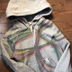 Aritzia grey patterned hoodie, size small